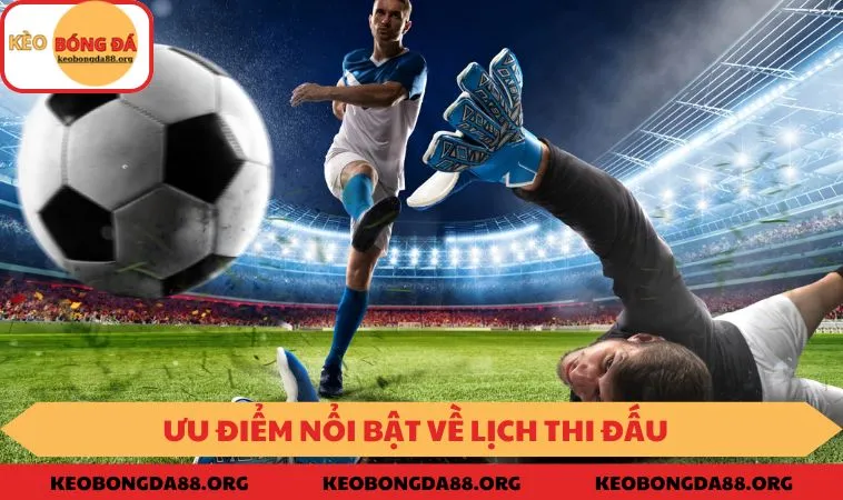 Ưu điểm nổi bật về Lịch Thi Đấu tại KEOBONGDA88 